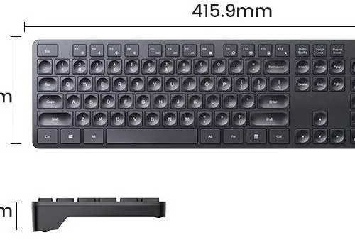 Alternative view of Безжична клавиатура Ugreen KU004 45204, CHOCOLATE MEMBRANE - БДС КИРИЛИЗАЦИЯ