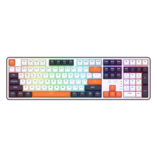 Геймърска механична клавиатура Redragon Wyvern K689WBO-RGB-PRO с Bluetooth и безжична връзка RGB осветление -