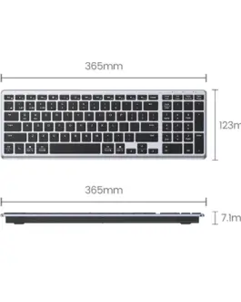 Alternative view of Ултра тънка безжична Bluetooth 5.0 и 2.4G клавиатура UGREEN 15258