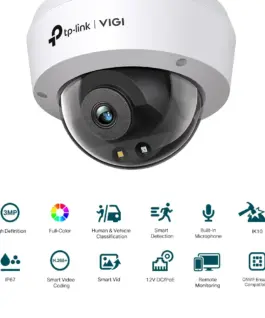 3MP пълноцветна куполна мрежова камера TP-Link VIGI C230