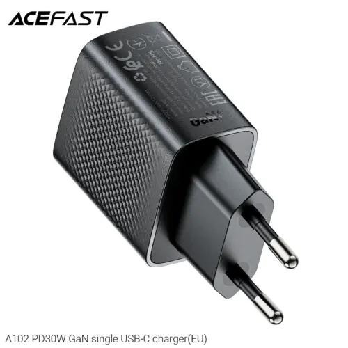 Acefast Универсално зарядно за стена Charger Wall GaN PD30W – A102 – USB-C x 1