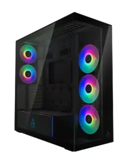 Arctic кутия Case E-ATX - Xtender (Mirror Black) - 5 A-RGB Fans included
