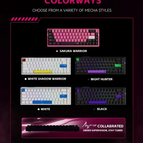 ATK професионална геймърска механична клавиатура Professional Gaming Mechanical Keyboard RS6 – 8K