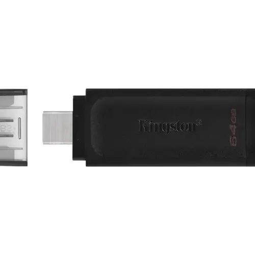 ФЛАШ ПАМЕТ Kingston USB flash drive DataTraveler 70 - USB 3.2 Gen 1 - 64 GB - Black - PN