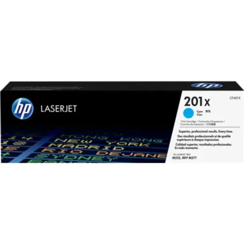 КАСЕТА ЗА HP Color LaserJet Pro M252/MFP M277 series - /201X/ - Cyan - PN CF401X