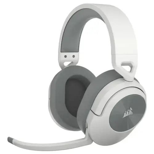 Alternative view of Геймърски слушалки с микрофон Corsair HS55 White безжични и блутут PC/PS5/PS4