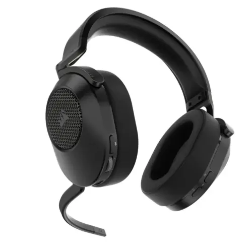 Alternative view of Геймърски слушалки с микрофон Corsair HS65 v2 Carbon безжични и блутут PC/PS5/PS4, Black