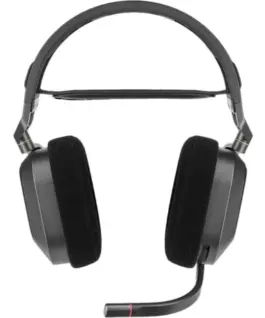Геймърски слушалки с микрофон Corsair HS80 RGB Carbon безжични