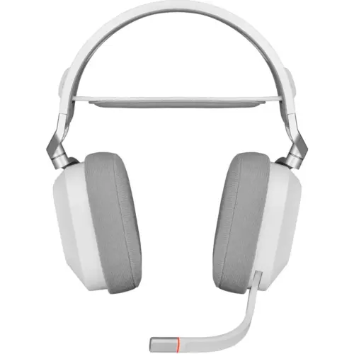 Геймърски слушалки с микрофон Corsair HS80 RGB White безжични