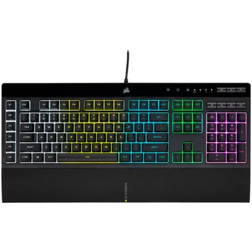 Геймърскa мембранна клавиатура Corsair K55 RGB Pro USB