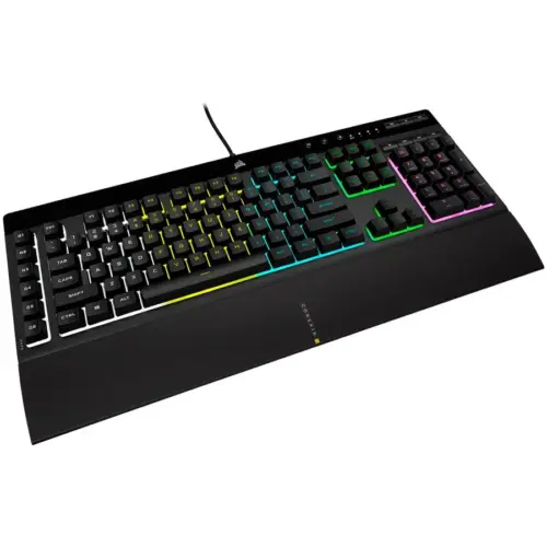 Alternative view of Геймърскa мембранна клавиатура Corsair K55 RGB Pro, USB