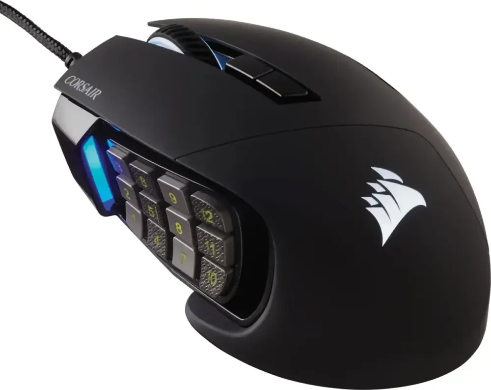Геймърскa мишка оптична Corsair Scimitar Elite RGB PMW3391 USB