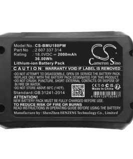 Батерия  акумулаторен трион  BOSCH AdvancedCut 18 1600A005B0 LiIon 18V 2000mAh Cameron