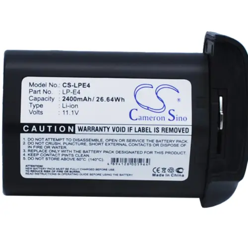 Батерия за камера CANON LPE4  LiIon 11.1V 2400mAh  Cameron Sino