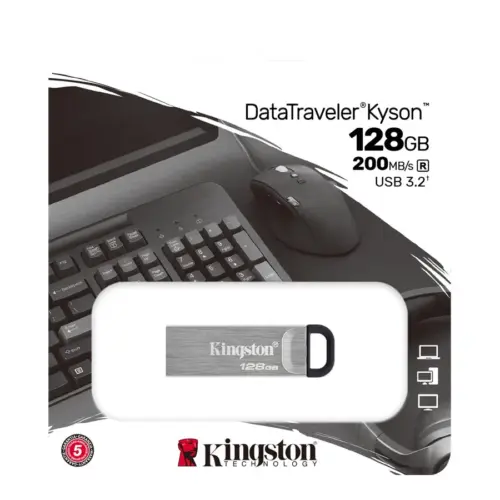 ФЛАШ ПАМЕТ Kingston DataTraveler Kyson – USB flash drive – 128 GB – PN