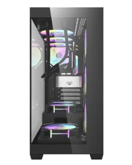 Alternative view of Darkflash кутия Case ATX - DS900 Black - 7 x 120 mm A-RGB fans included, USB-C