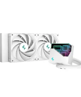DeepCool водно охлаждане Water Cooling LT520 White - Addressable RGB Infinity mirror design -