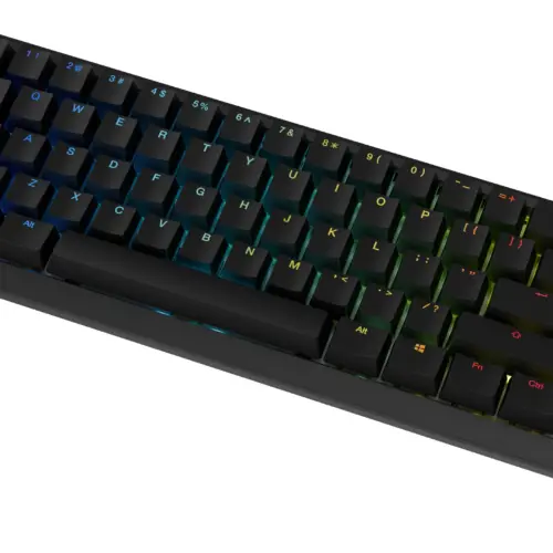 Ducky професионална геймърска механична клавиатура Professional Gaming Mechanical Keyboard One X Mini Wireless Black – Ducky AI Switches