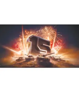 Alternative view of Геймърски пад World of Tanks 15 Anniversary, XL