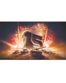 Alternative view of Геймърски пад World of Tanks 15 Anniversary, XL