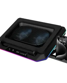 Gamdias Охладител за лаптоп Gaming Notebook Cooler 19" - AETHER P1 - USB-C/A Hub RGB Phone