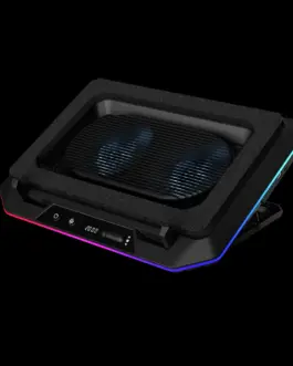 Alternative view of Gamdias Охладител за лаптоп Gaming Notebook Cooler 19" - AETHER P1 - USB-C/A Hub, RGB, Phone Stand