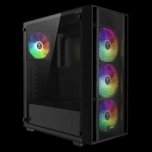 Alternative view of Gamdias кутия Case ATX - AURA GC2 Elite - Mesh, RGB, Tempered Glass