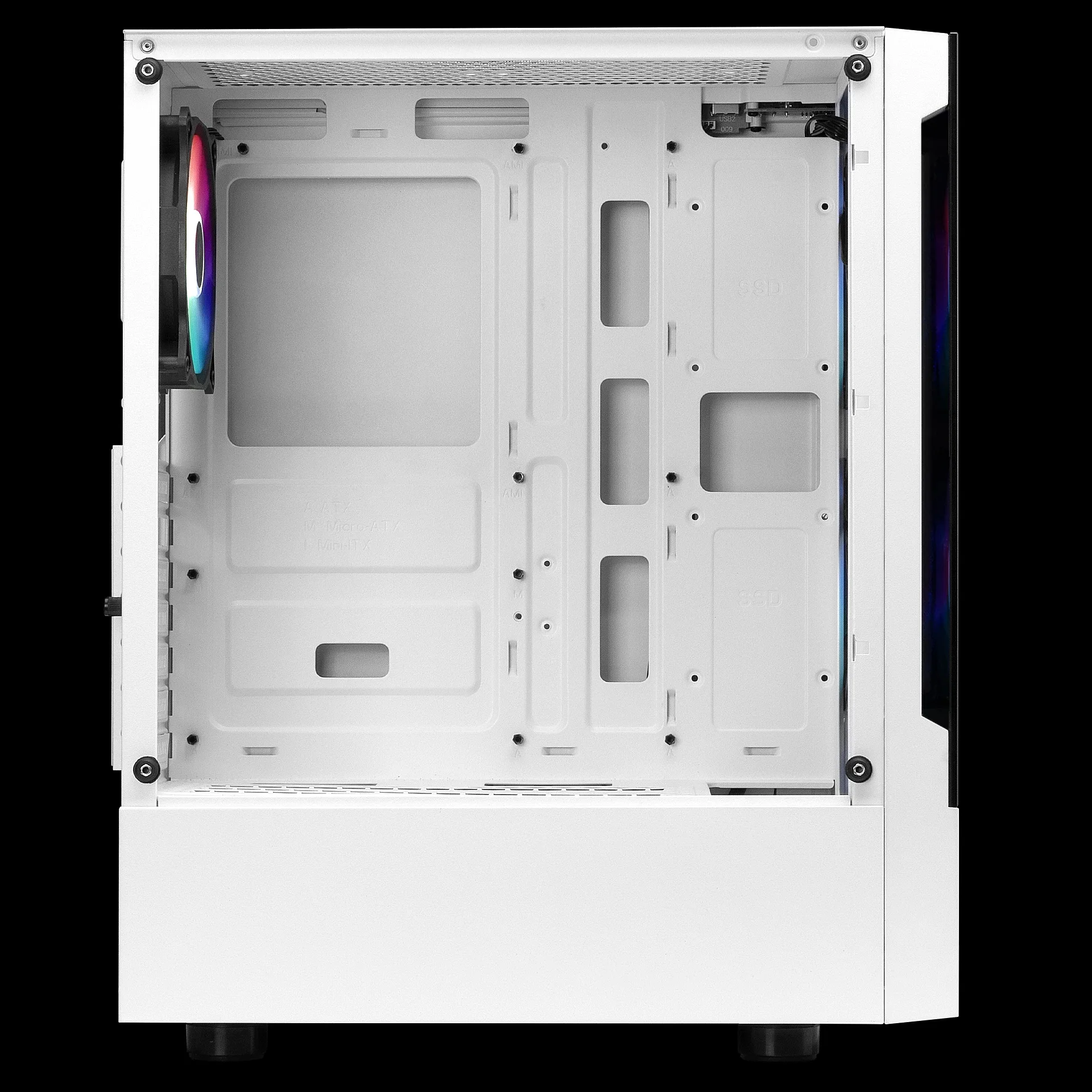 Gamdias кутия Case ATX - TALOS E3 White - aRGB, Tempered Glass - Image 15