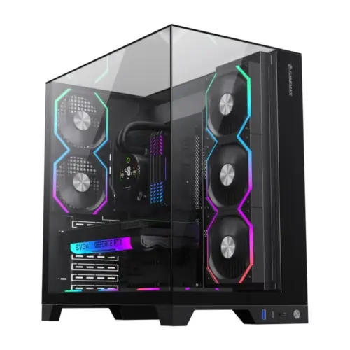 Gamemax кутия Case ATX - Infinity Pro Black - 5 x 120 mm Addressable RGB fans