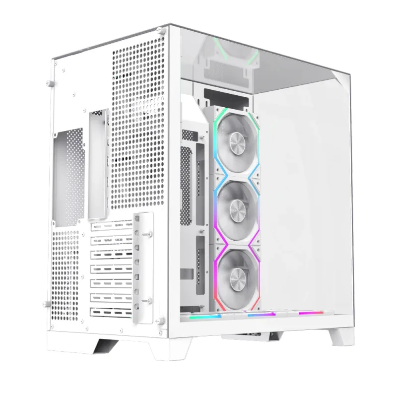 Gamemax кутия Case ATX - Infinity Pro White - 5 x 120 mm Addressable RGB fans - Image 115