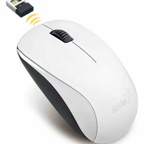 Genius безжична мишка Wireless Mouse - NX-7000 White - 2.4GHz