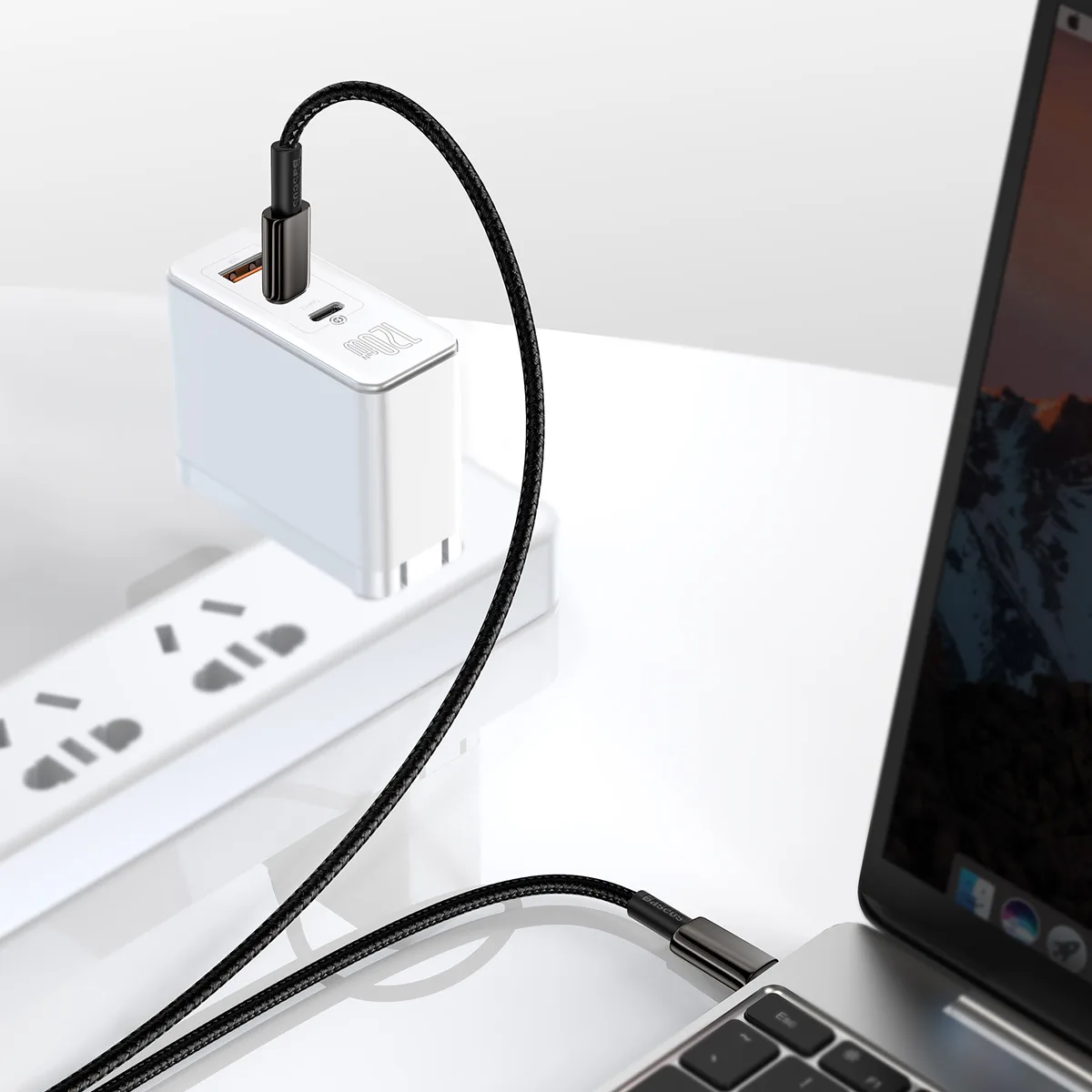 Кабел Baseus Tungsten Gold USB Type-C към USB Type-C, 2м, черен - Image 86