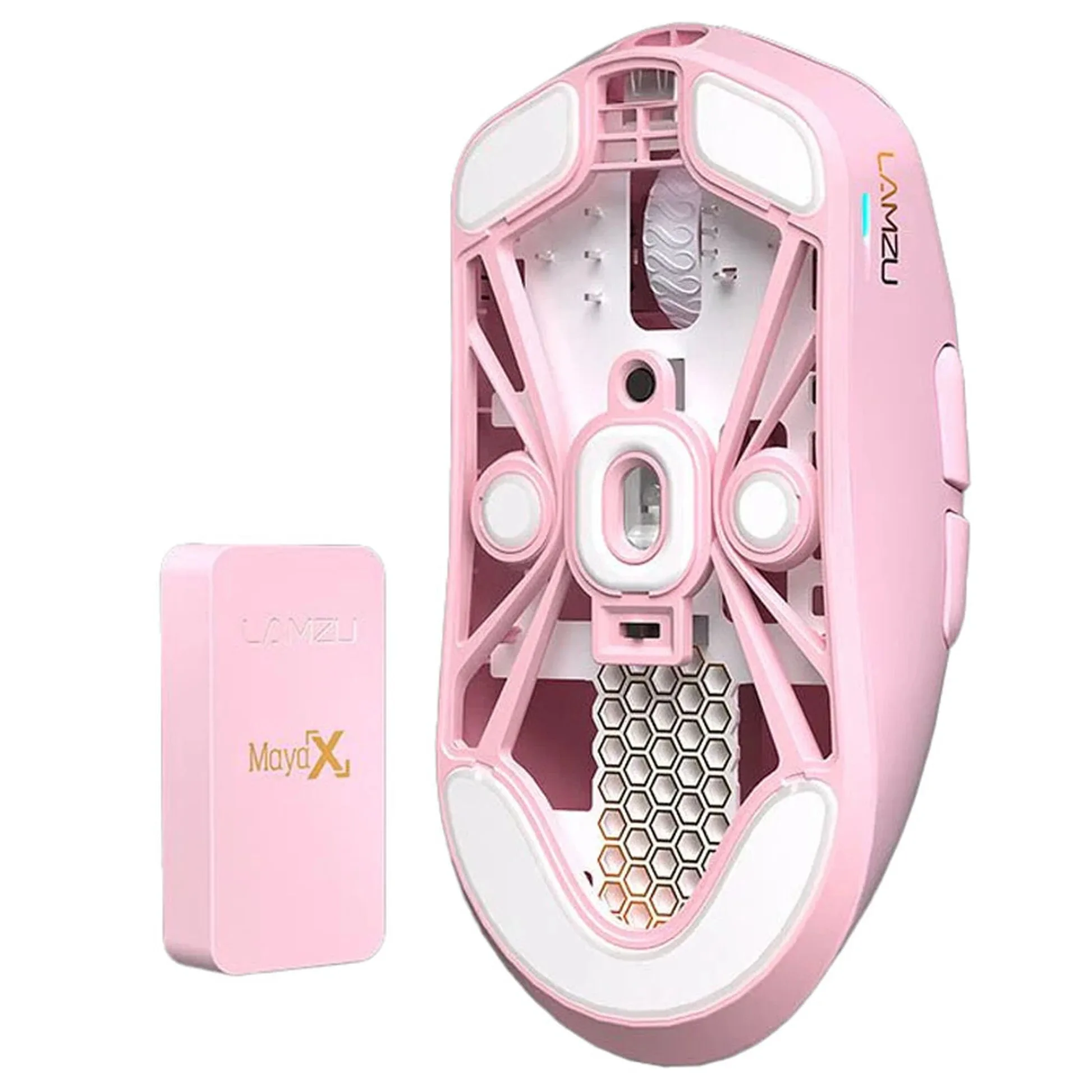 Lamzu професионална геймърска мишка MAYA X 8K - Wireless Gaming Mouse - Light Pink - Image 195