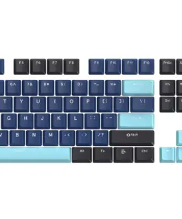 Marvo капачки за клавиатура Custom Keycap Set PBT 104 keys Dark Blue Black Cyan -