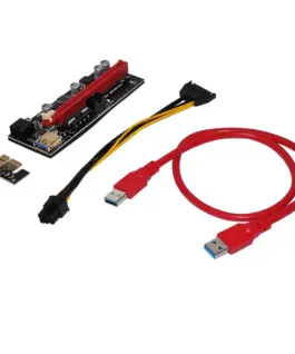 Makki Екстендер Mining Riser PCI Express 1x to 16x - 270uf - MAKKI-SR139-270