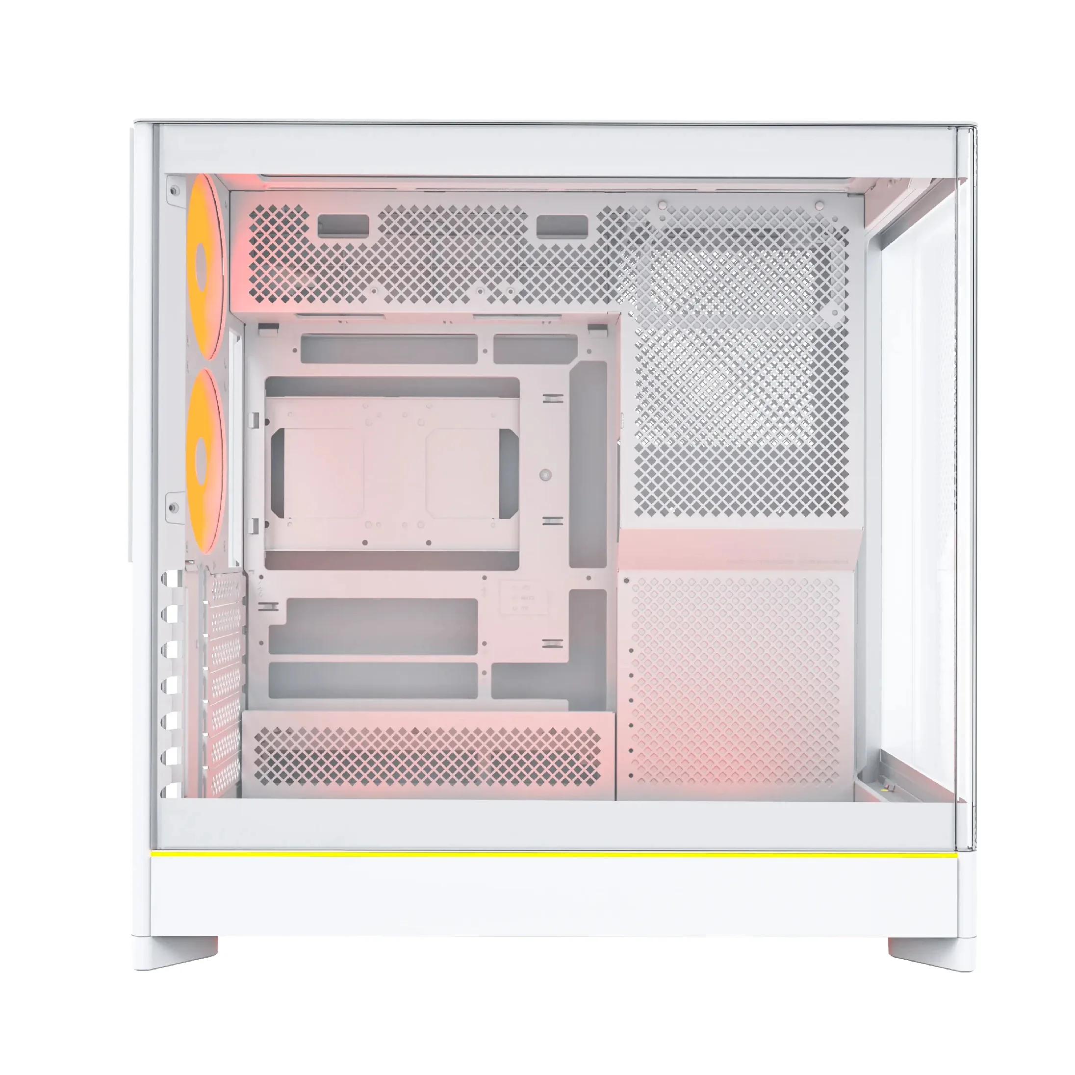 Montech кутия Case ATX - HS02 PRO (W) - 5 x 120 mm ARGB Fans, USB-C, Black - Image 100