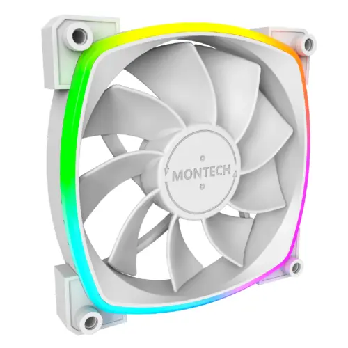 Montech вентилатор RX120 PWM REVERSE Fan 120mm ARGB White