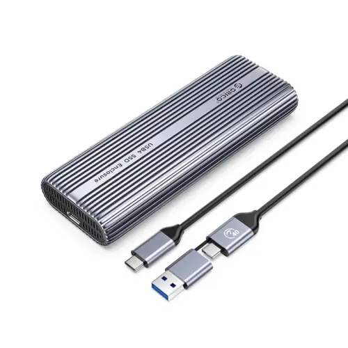 Orico външна кутия за диск Storage - Case - M.2 NVMe M key - USB-C/A 40Gbps Built-in Air Cooling Aluminium -