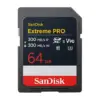 SanDisk Карта памет Extreme Pro SDXC 64GB 300MB/s and 300Mb/s Class 10 V90 UHS-II