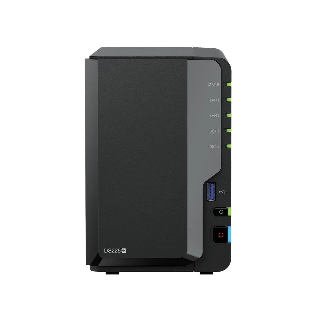 Мрежов сторидж Synology DS225+, за 2 диска, Intel Celeron J4125 , 2GB DDR4 SODIMM - Image 2