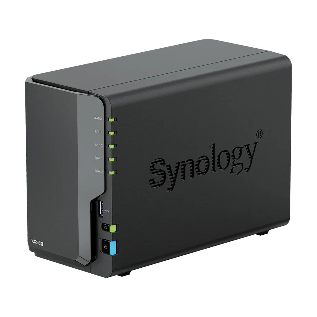 Мрежов сторидж Synology DS225+ за 2 диска Intel Celeron J4125 2GB DDR4