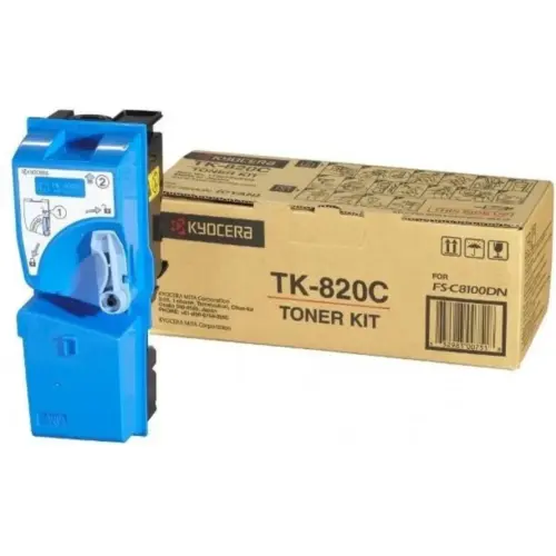 КАСЕТА ЗА KYOCERA MITA FS C8100 - Cyan - TK820C (TK-820C) - PN 1T02HPCEU0