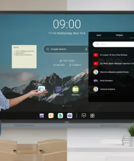 Alternative view of Интерактивен дисплей BenQ RP6504, 65"