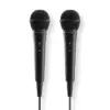 HAMA Аудио динамични микрофони ldquo;Karaoke Комплект 2 бр. с кабел жак 25 м +
