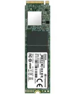 Alternative view of Твърд диск Transcend 256GB, M.2 2280,PCIe Gen3x4, 3D TLC, DRAM-less