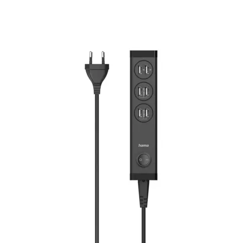 Разклонител HAMA 6 х USB-A порта 34 W