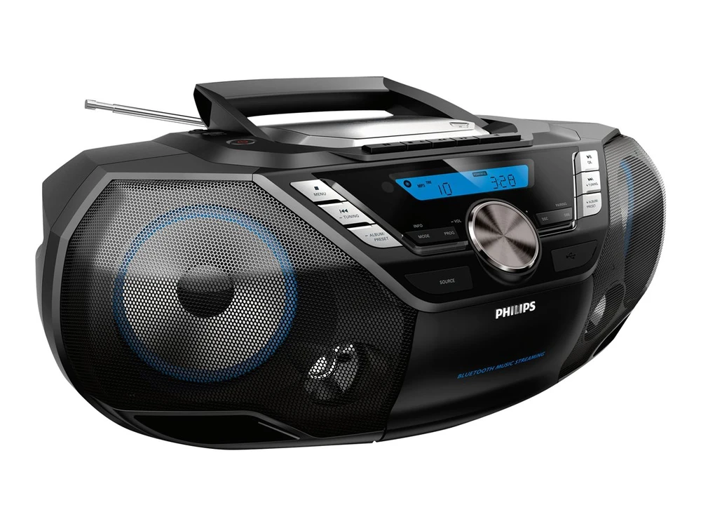 Радио PHILIPS Bluetooth CD Radio 12W RMS CD MP3-CD USB DAB+ FM AZB798T