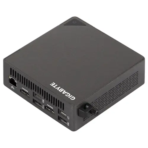 Alternative view of Мини компютър Gigabyte BRIX BRU7-255H, Intel Core Ultra 7 255H, 2 x SO-DIMM DDR5, 2 x M.2 SSD, Wi-Fi 7 + BT 5.4