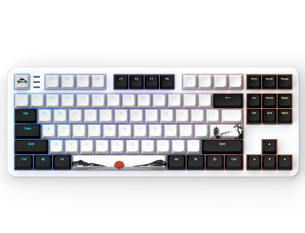 Геймърскa механична клавиатура Dark Project 87 Fuji V2 RGB TKL - G3MS Sapphire Switches