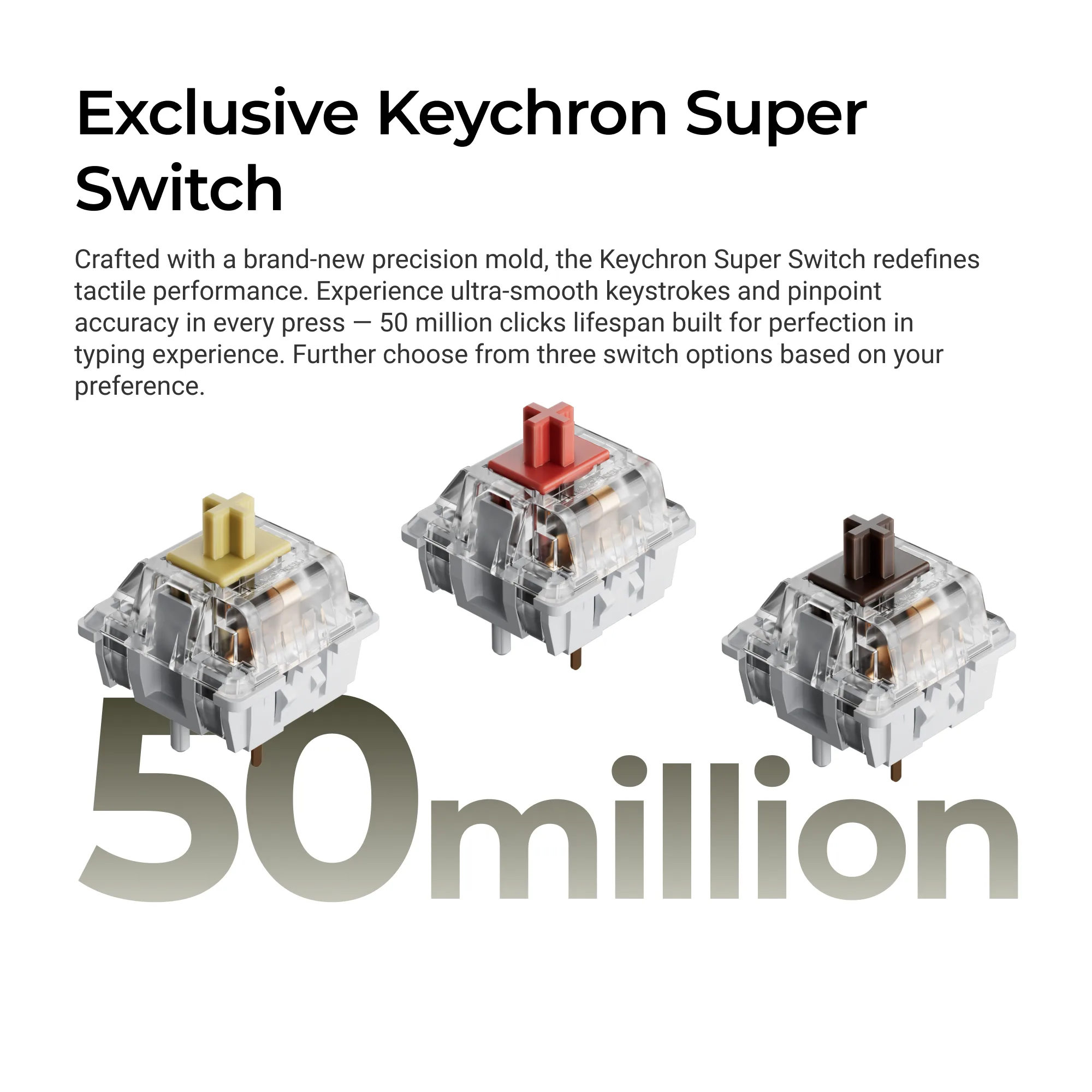 Геймърска Механична клавиатура Keychron C1 Pro 8K QMK - Super Brown Switch - Image 4